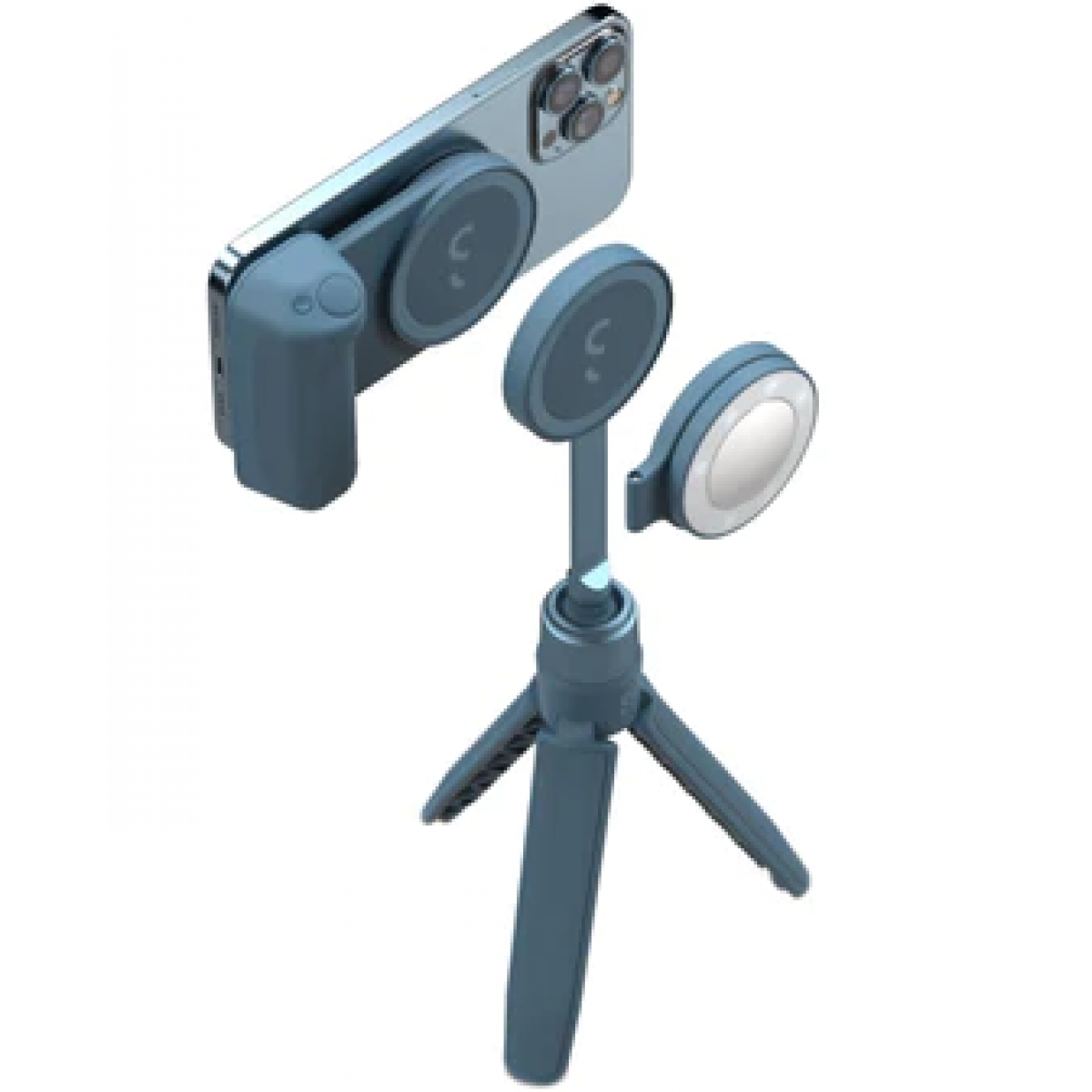 ShiftCam SnapGrip Creator Kit (藍色) - 攝影握把、補光燈、三腳架套裝